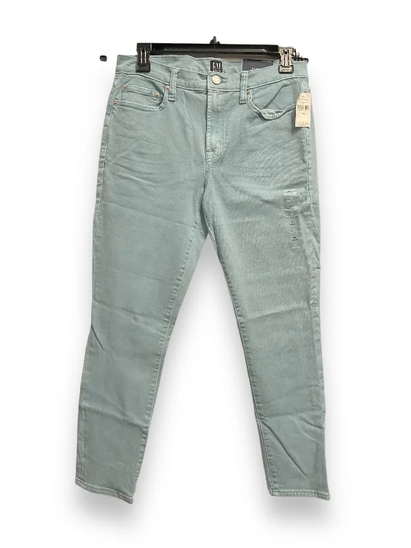Casual Rugged Jeans Skinny By Gap In Blue Denim, Size: 10