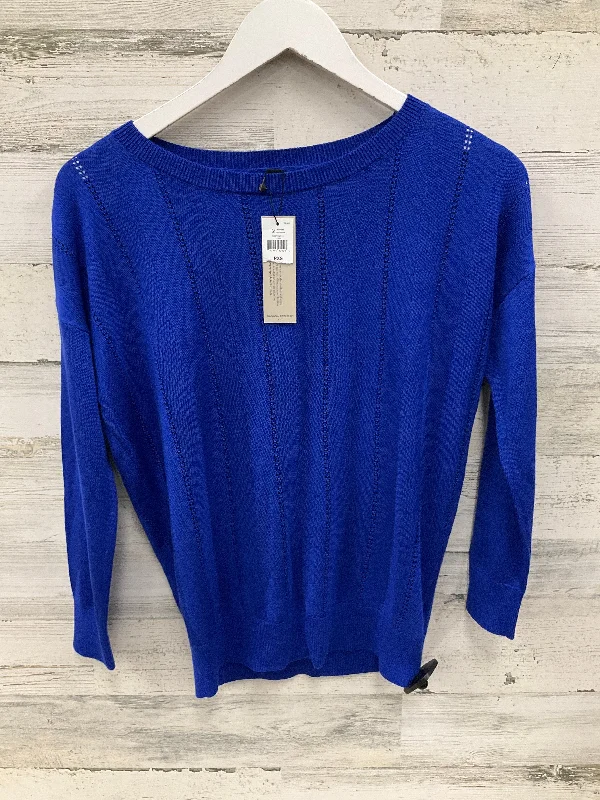 Chic Relaxed Top Long Sleeve By Banana Republic In Blue, Size: Xs