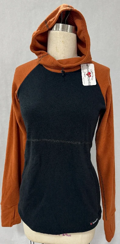 Smart Sophisticated Men's Hoodie - Black w/ Terracotta sleeves & hood