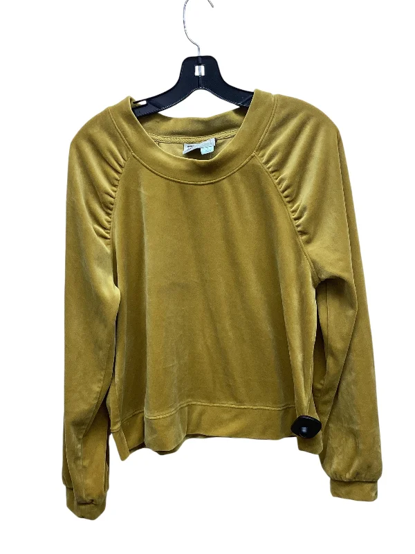 Urban Cool Top Long Sleeve By Saturday/sunday In Yellow, Size: M