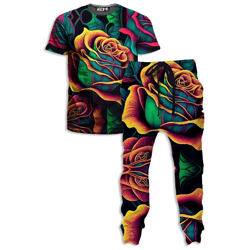 Polished Minimal Rosebud T-Shirt and Joggers Combo