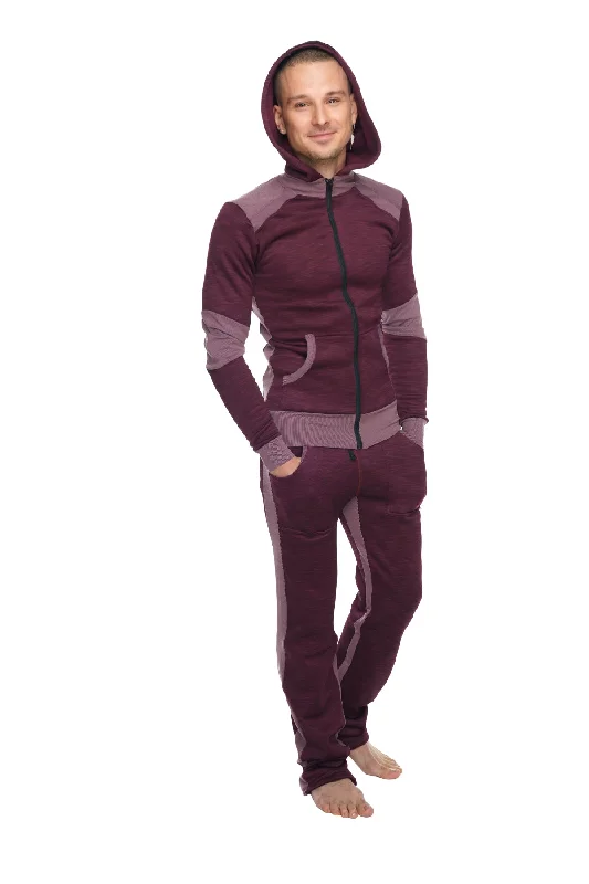 Timeless Urban **Winter Collection** HEAVY-Weight Performance-Luxe-Fleece Form-fit Crossover Yoga Track Hoodie (Plum Purple) Timeless Urban **Winter Collection** HEAVY-Weight Performance-Luxe-Fleece Form-fit Crossover Yoga Track Hoodie (Plum Purple)