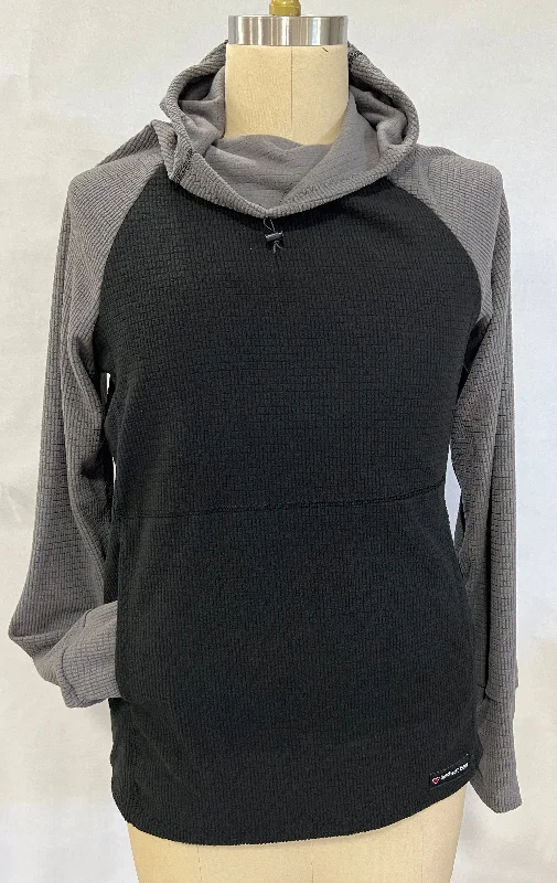 Monochrome Rugged Men's Hoodie - Black w/ Gray sleeves & hood
