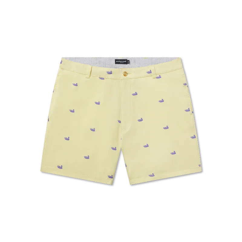 Heritage Urban Regatta Short with Printed Ducks - 6in. Flat