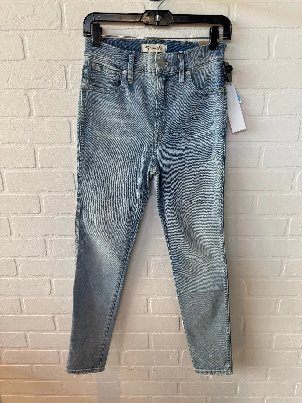Heritage Relaxed Jeans Skinny By Madewell In Blue Denim, Size: 4