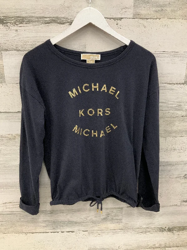 Heritage Urban Top Long Sleeve By Michael Kors In Navy, Size: S