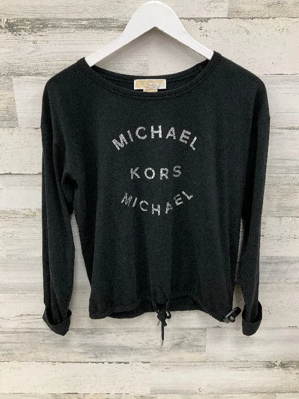 Street Minimal Top Long Sleeve By Michael Kors In Black, Size: S