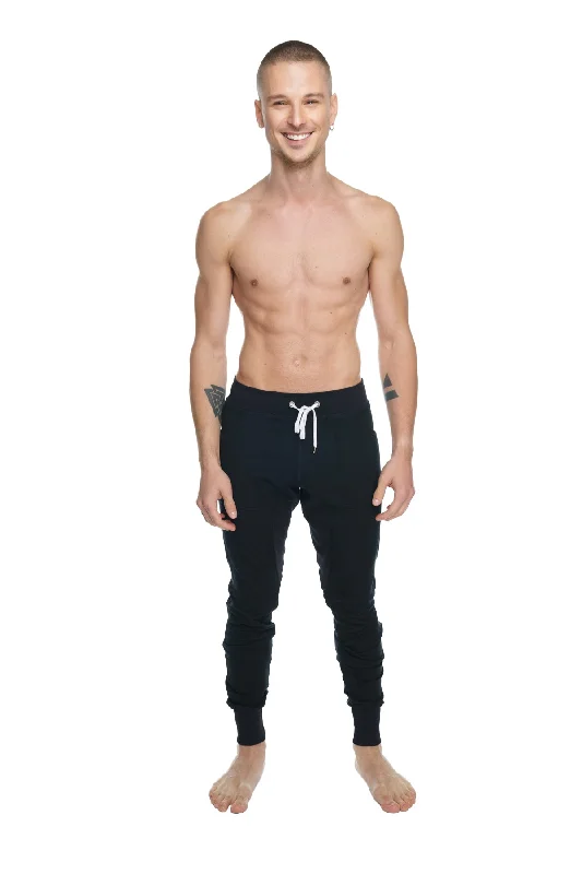 Vintage Luxe **Winter Edition** Luxury-Fleece Long Cuffed Jogger & Yoga Sweat Pants (Black) Vintage Luxe **Winter Edition** Luxury-Fleece Long Cuffed Jogger & Yoga Sweat Pants (Black)