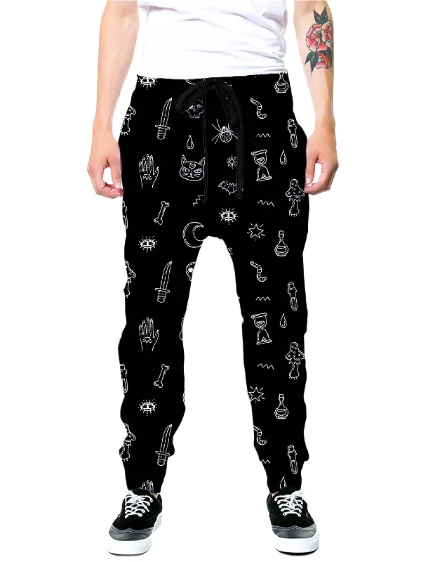 Sophisticated Modern Black Pattern Joggers