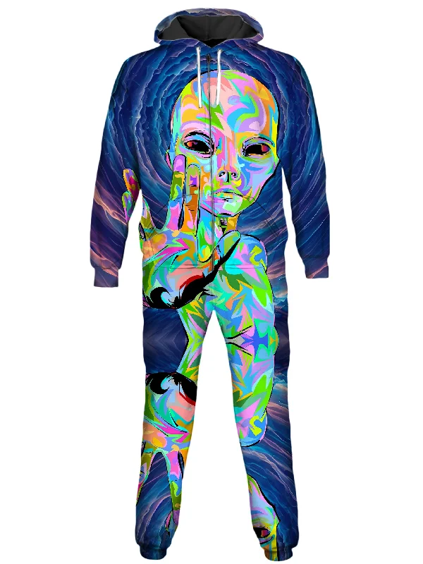 Monochrome Luxe I Come in Peace Onesie