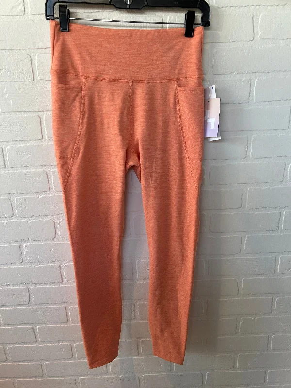 Sleek Modern Athletic Leggings By Joy Lab In Orange, Size: 4