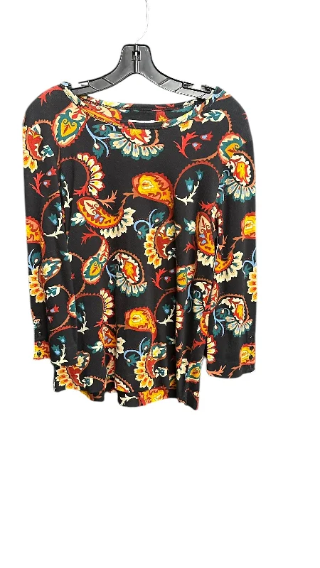Chic Classic Top Long Sleeve By Chicos In Multi-colored, Size: L