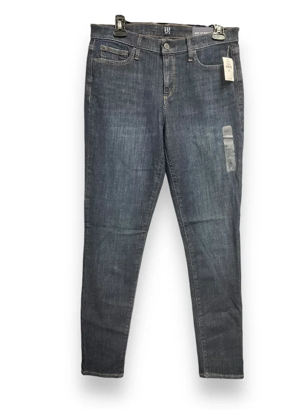 Rugged Classic Jeans Skinny By Gap In Blue Denim, Size: 10