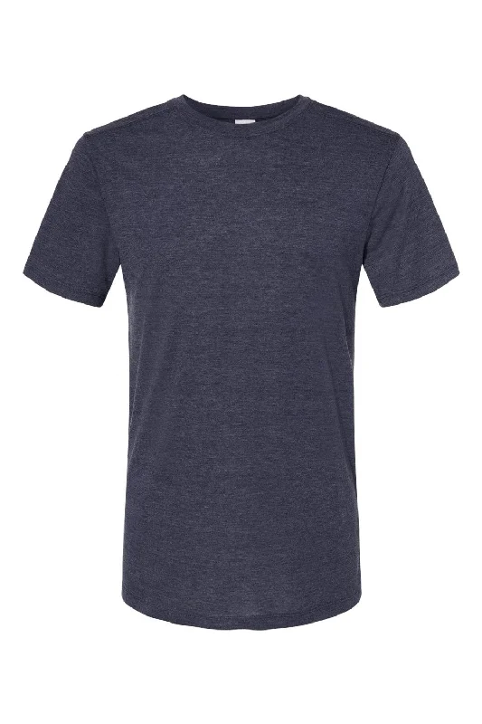 Minimal Rugged Augusta Sportswear Mens Short Sleeve Crewneck T-Shirt - Heather Navy Blue - Closeout Minimal Rugged Augusta Sportswear Mens Short Sleeve Crewneck T-Shirt - Heather Navy Blue - Closeout