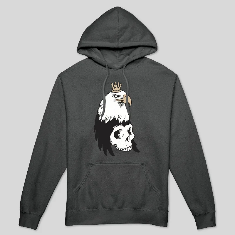 Understated Rugged EAGLE SKULL MEN'S HOODIE