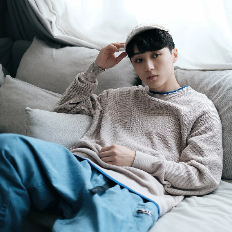 Urban Luxe (KN056) Layered Knit Pullover