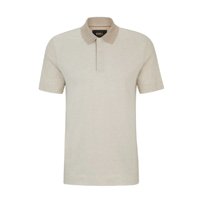 Timeless Cool Regular-fit polo shirt in cotton and silk