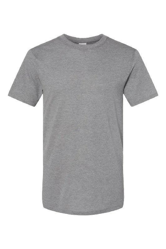 Understated Sleek Augusta Sportswear Mens Short Sleeve Crewneck T-Shirt - Heather Grey - Closeout Understated Sleek Augusta Sportswear Mens Short Sleeve Crewneck T-Shirt - Heather Grey - Closeout