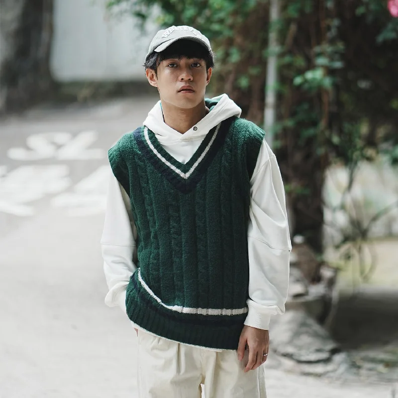 Timeless Chic (KN060) Knitted V Neck Vest