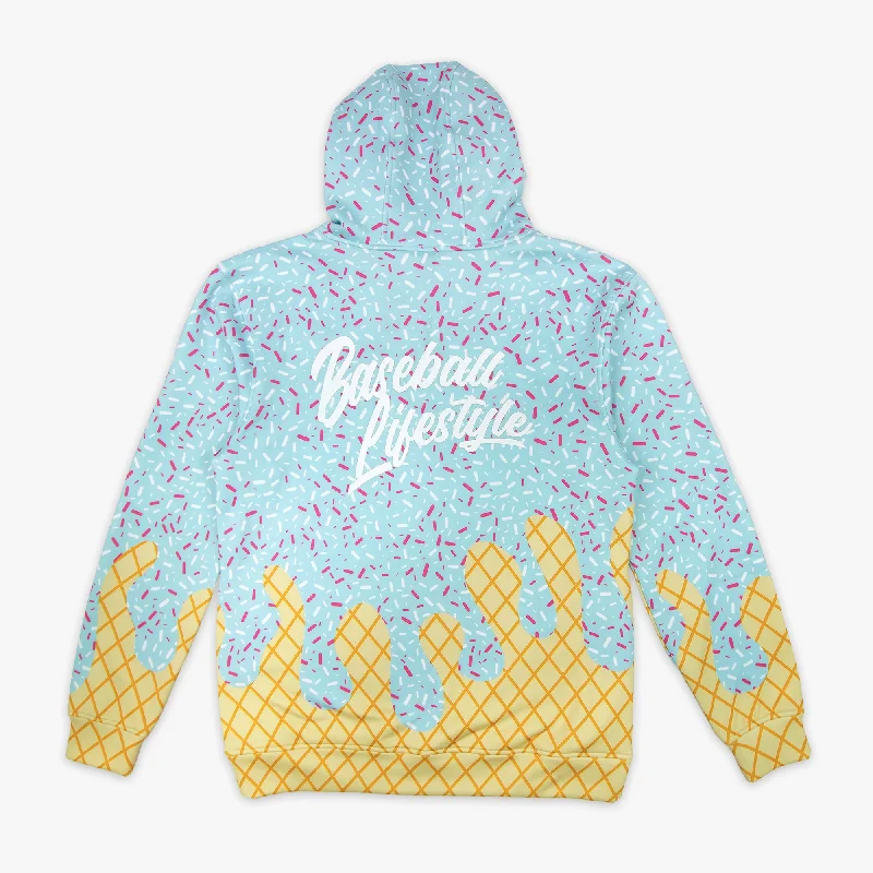 Polished Minimal Ice Cream Hoodie - Cotton Candy