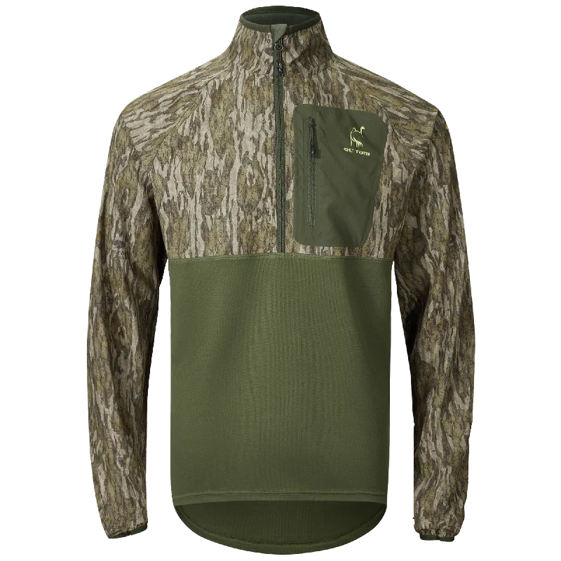 Contemporary Minimal Eqwader Half Zip Pullover with Spider Web Technology