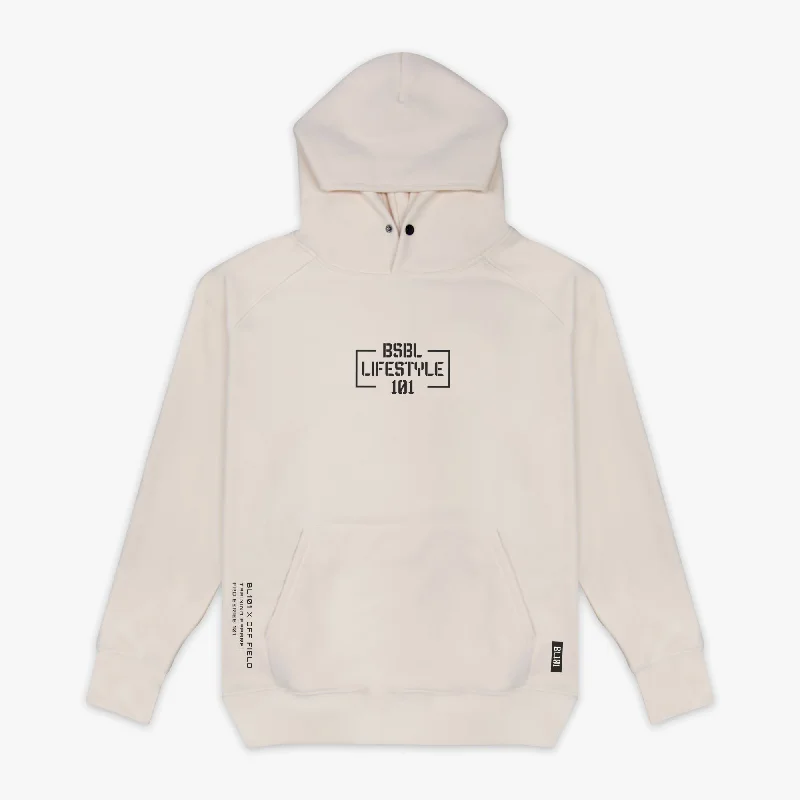 Polished Edge Off-Field Performance Hoodie - Bone/Black