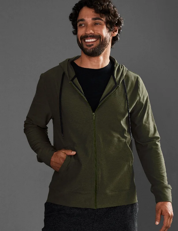 Casual Minimal Freefit Men's Zip Hoodie