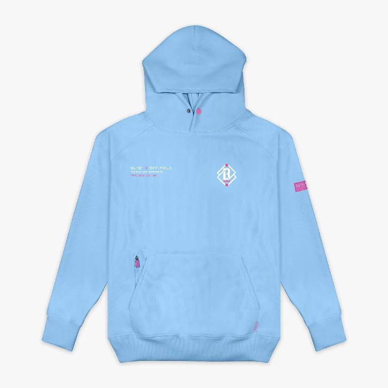 Contemporary Edge Off-Field Waffle Performance Hoodie - Cotton Candy Blue