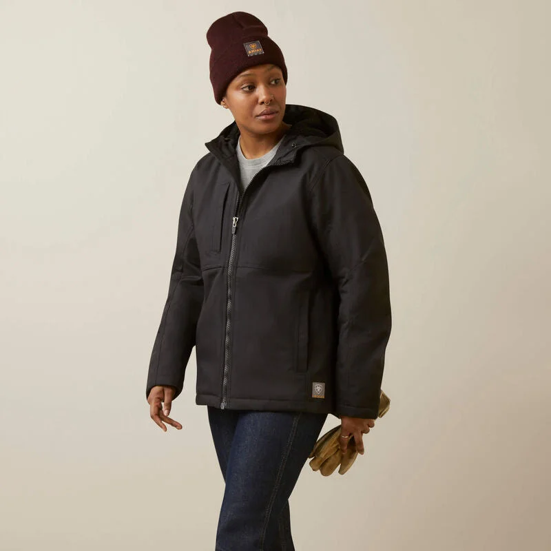 Relaxed Street Ariat Women's Rebar DuraCanvas Insulated Jacket Black - 10046558