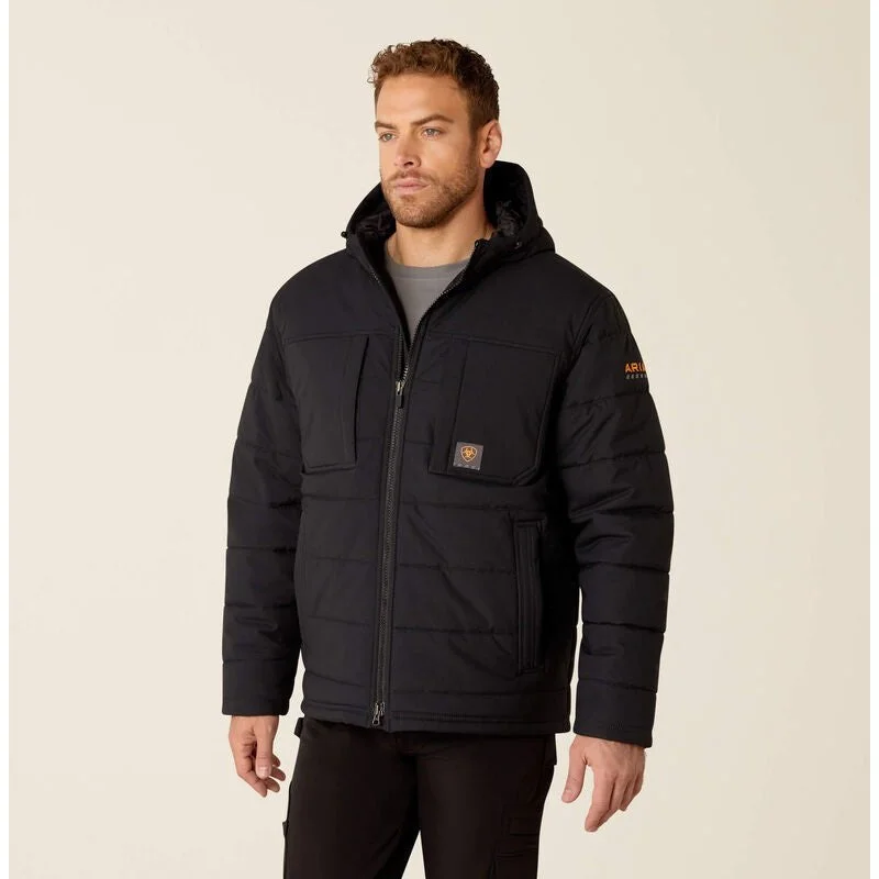 Vintage Rugged Ariat Men's Rebar Winter Valiant Ripstop Insulated Jacket Black - 10052123 Vintage Rugged Ariat Men's Rebar Winter Valiant Ripstop Insulated Jacket Black - 10052123