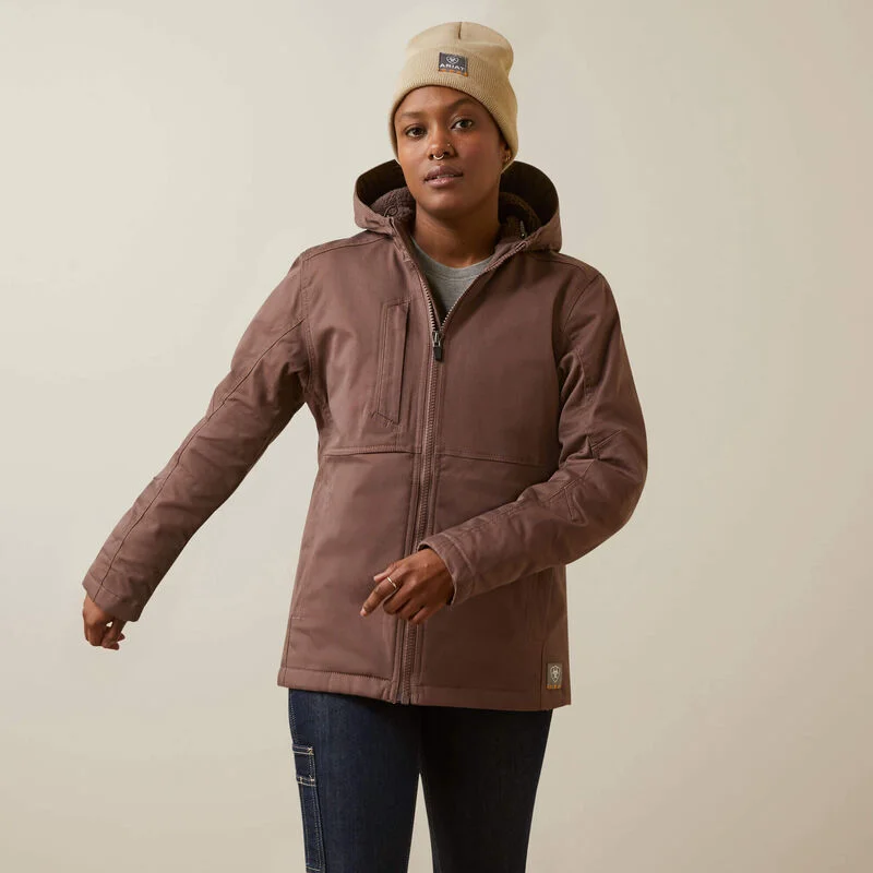 Vintage Sleek Ariat Women's Rebar DuraCanvas Insulated Jacket Peppercorn - 10046559
