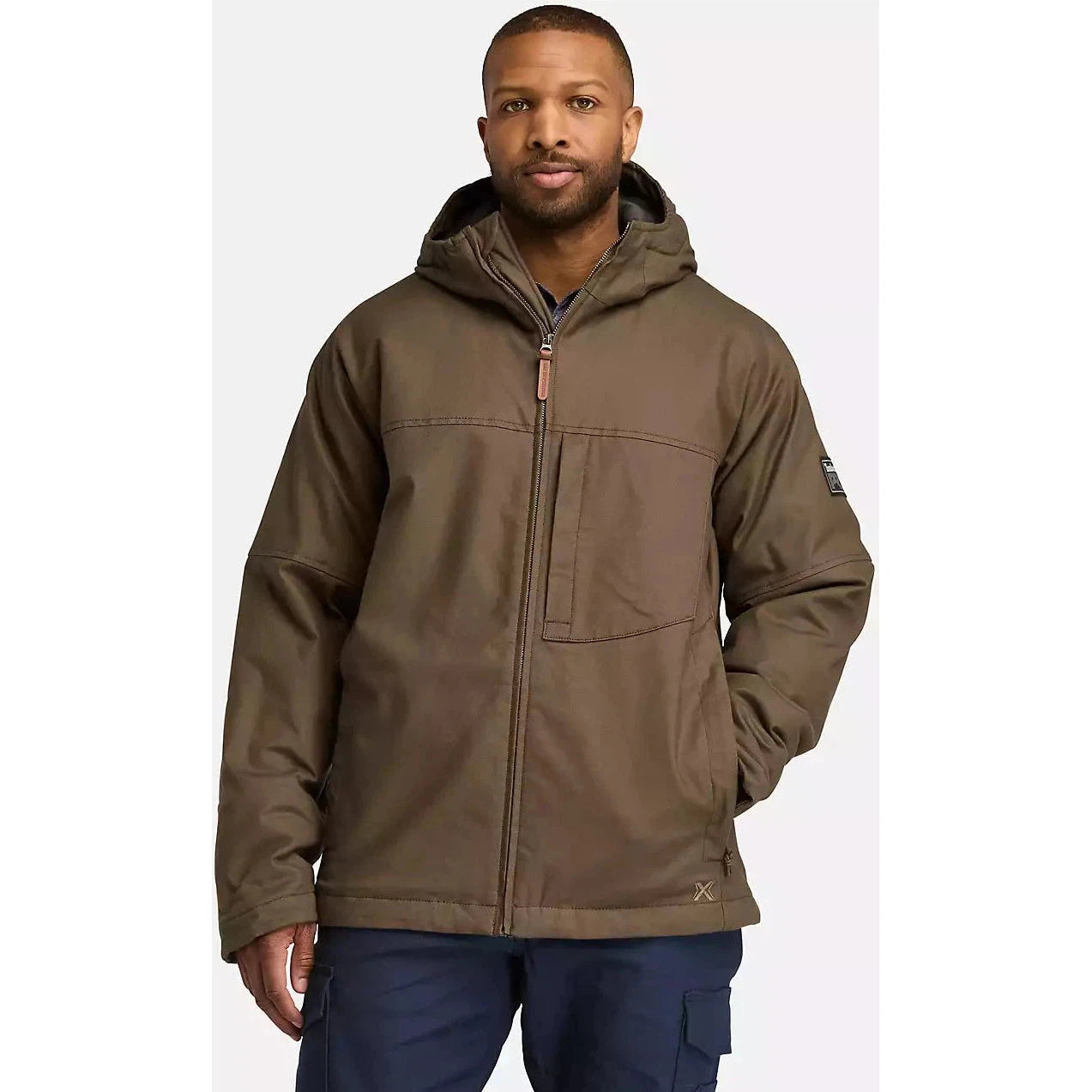 Street Chic Timberland Pro Men's Gritflex Canvas Hooded Jacket -Earth- TB0A5XYQ218