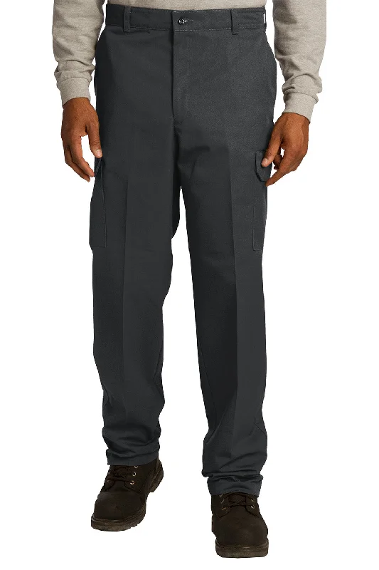 Vintage Rugged Red Kap Mens Industrial Wrinkle Resistant Cargo Pants w/ Pockets - Black - NEW Vintage Rugged Red Kap Mens Industrial Wrinkle Resistant Cargo Pants w/ Pockets - Black - NEW