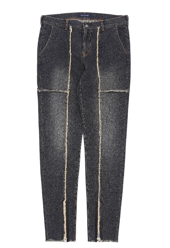 Smart Edge Reconstructed Raw Centre Seam Denim Jeans
