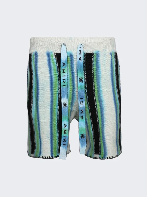Heritage Edge Amiri Baja Tie Dye Shorts Green