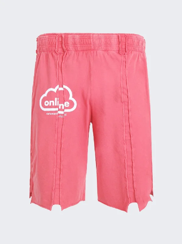 Polished Rugged Vetements Online Cut-Up Shorts Red