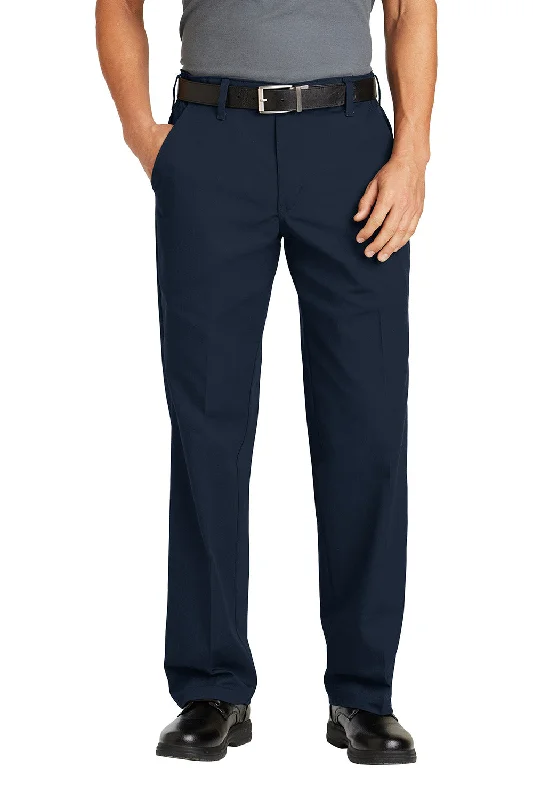 Retro Relaxed Red Kap Mens Elastic Insert Wrinkle Resistant Pants w/ Pocket - Navy Blue - NEW Retro Relaxed Red Kap Mens Elastic Insert Wrinkle Resistant Pants w/ Pocket - Navy Blue - NEW