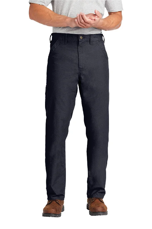 Heritage Relaxed Carhartt Mens Canvas Work Dungarees w/ Pockets - Navy Blue - NEW