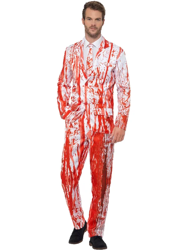 Retro Edge Blood Drip Adult Men's Costume Suit