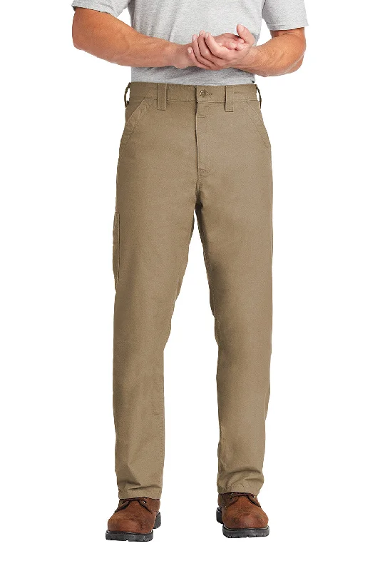 Urban Luxe Carhartt Mens Canvas Work Dungarees w/ Pockets - Dark Khaki Brown - NEW