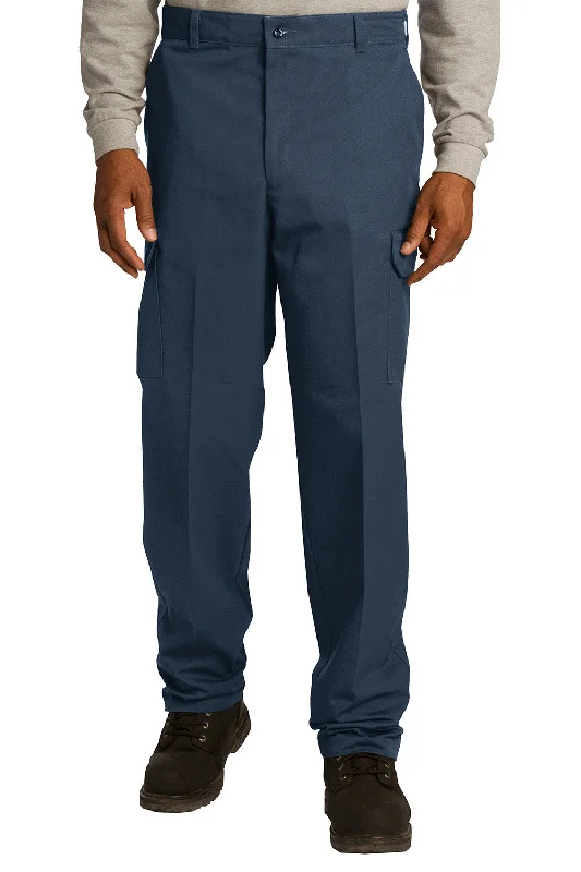 Modern Minimal Red Kap Mens Industrial Wrinkle Resistant Cargo Pants w/ Pockets - Navy Blue - NEW Modern Minimal Red Kap Mens Industrial Wrinkle Resistant Cargo Pants w/ Pockets - Navy Blue - NEW