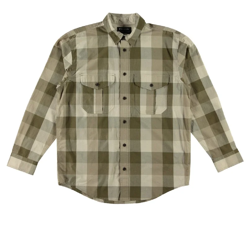Minimal Luxe Athletic Gear Filson Feather Cloth Shirt Olive / Khaki