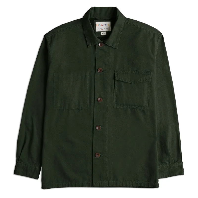 Contemporary Luxe Trendy Apparel Uskees 3003 Buttoned Work Shirt Vine Green