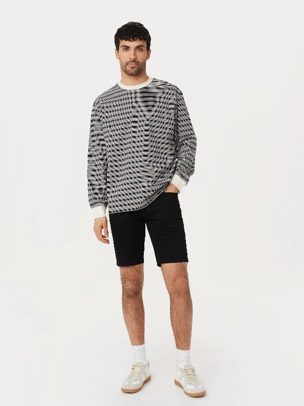 Contemporary Rugged Casual Styles The Adam Slim 10in Short in Black