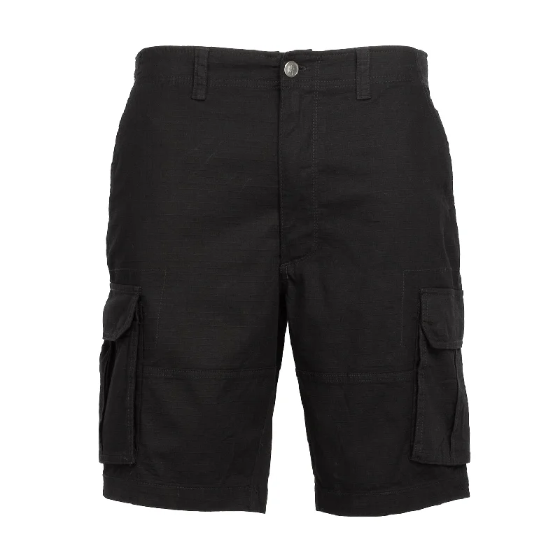 Monochrome Rugged Streetwear Clothing Woven Twill Ripstop Short - Mens