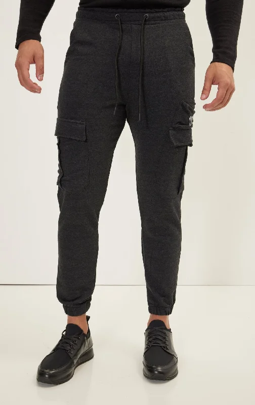 Edgy Luxe Classic Fits Antrasit Pants