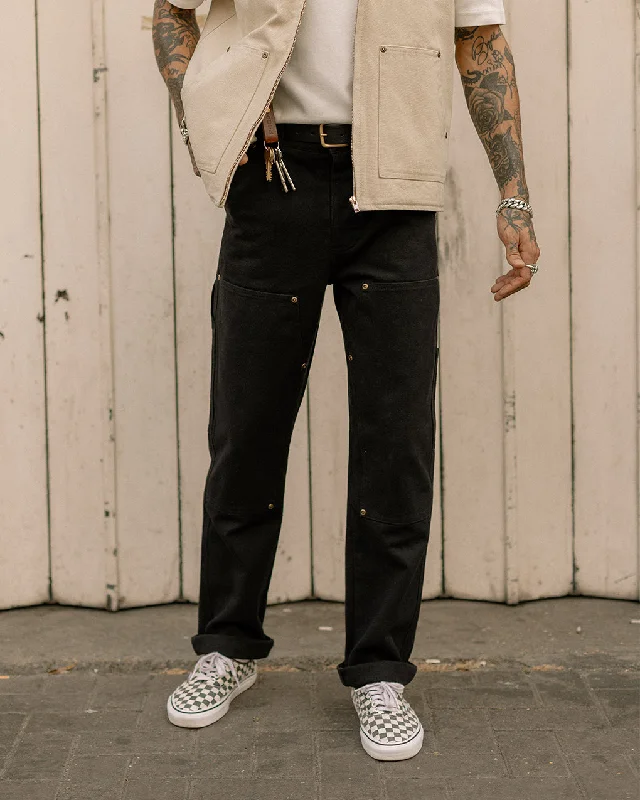 Monochrome Luxe Office Outfits 304 Albion Carpenter Pant - Black