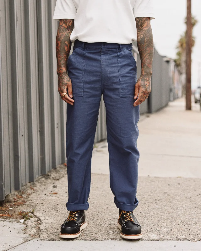 Vintage Sleek Athletic Tops 304 Service Fatigue Pants - Blue