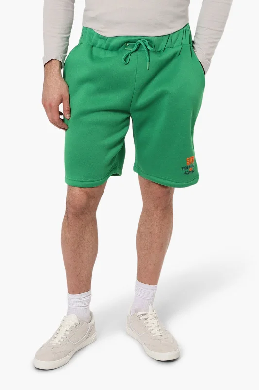 Minimal Luxe Lightweight Tops Super Triple Goose Tie Waist Core Shorts - Green