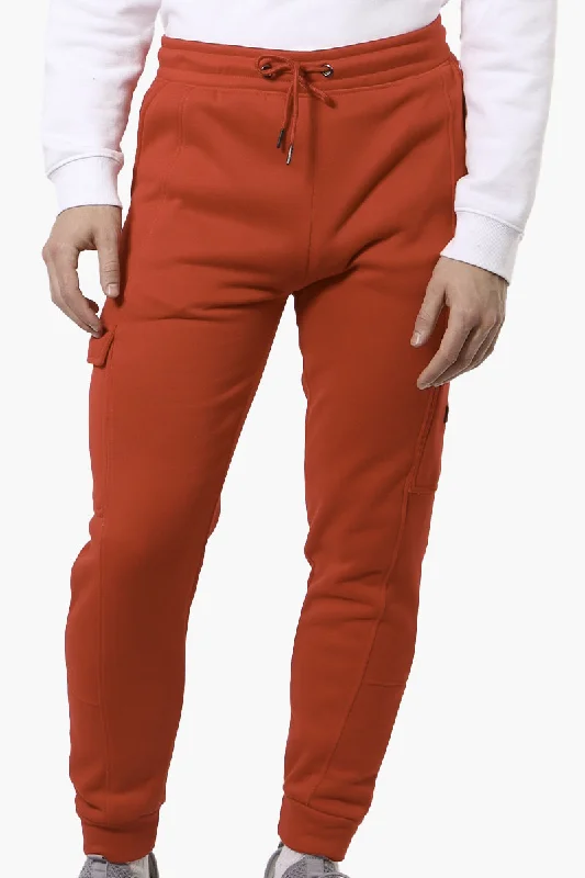 Relaxed Modern Weekend Gear Canada Weather Gear Tie Waist Cargo Joggers - Red